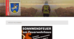 Desktop Screenshot of feuerwehrbadstaffelstein.de