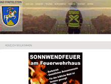Tablet Screenshot of feuerwehrbadstaffelstein.de